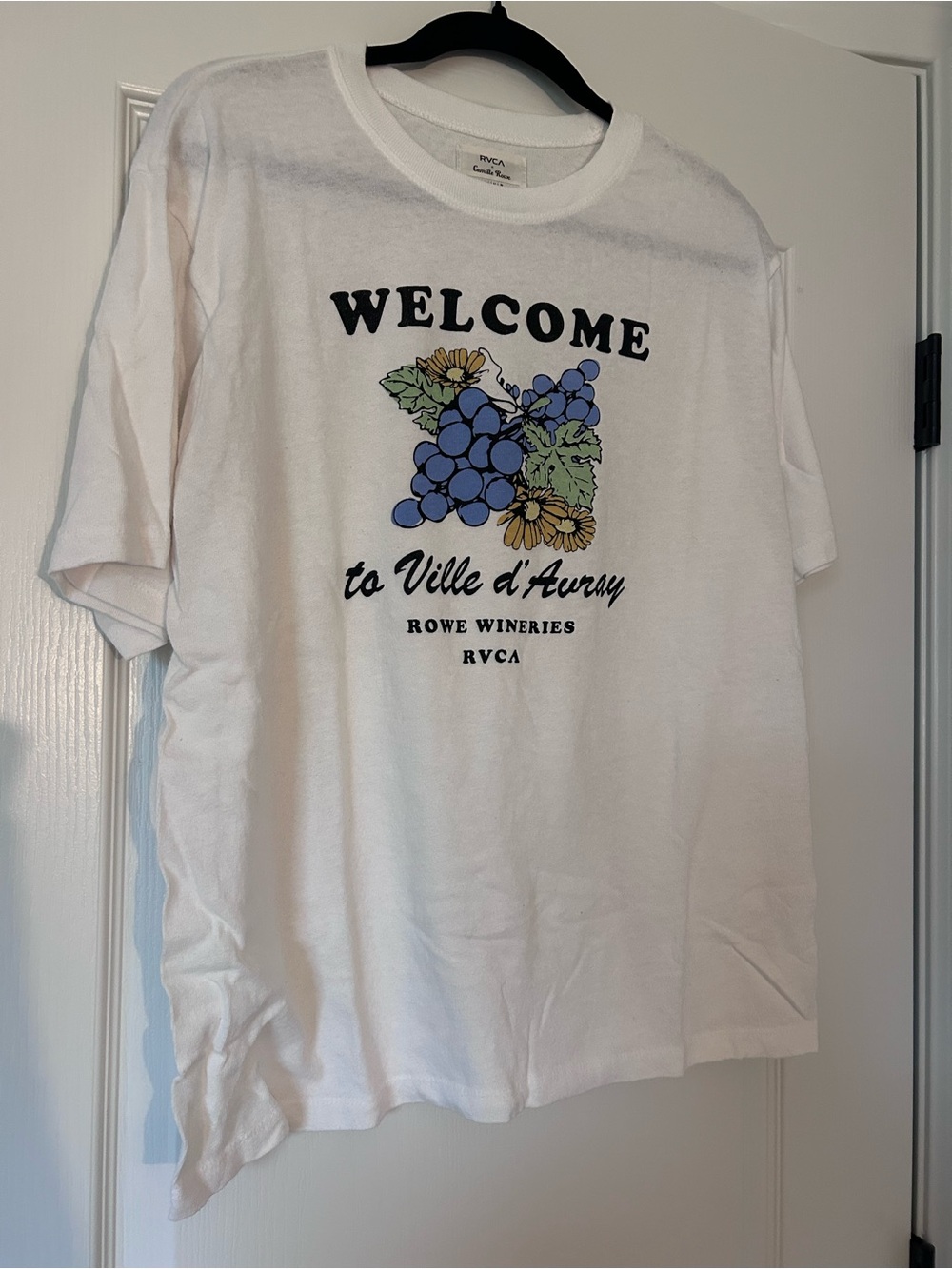 RVCA Camille Rowe White Womens T-Shirt